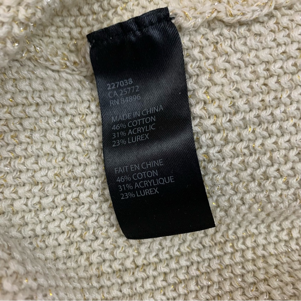 Dex Gold Knitted Ruffle Back Zip Sweater - Picture 14 of 14